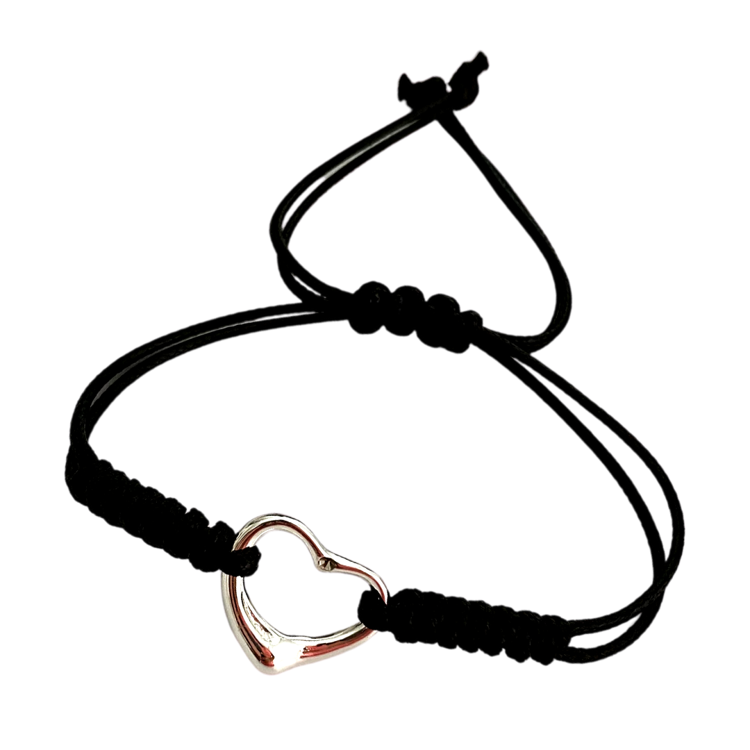 Oropel Big Heart On Macrame Bracelet