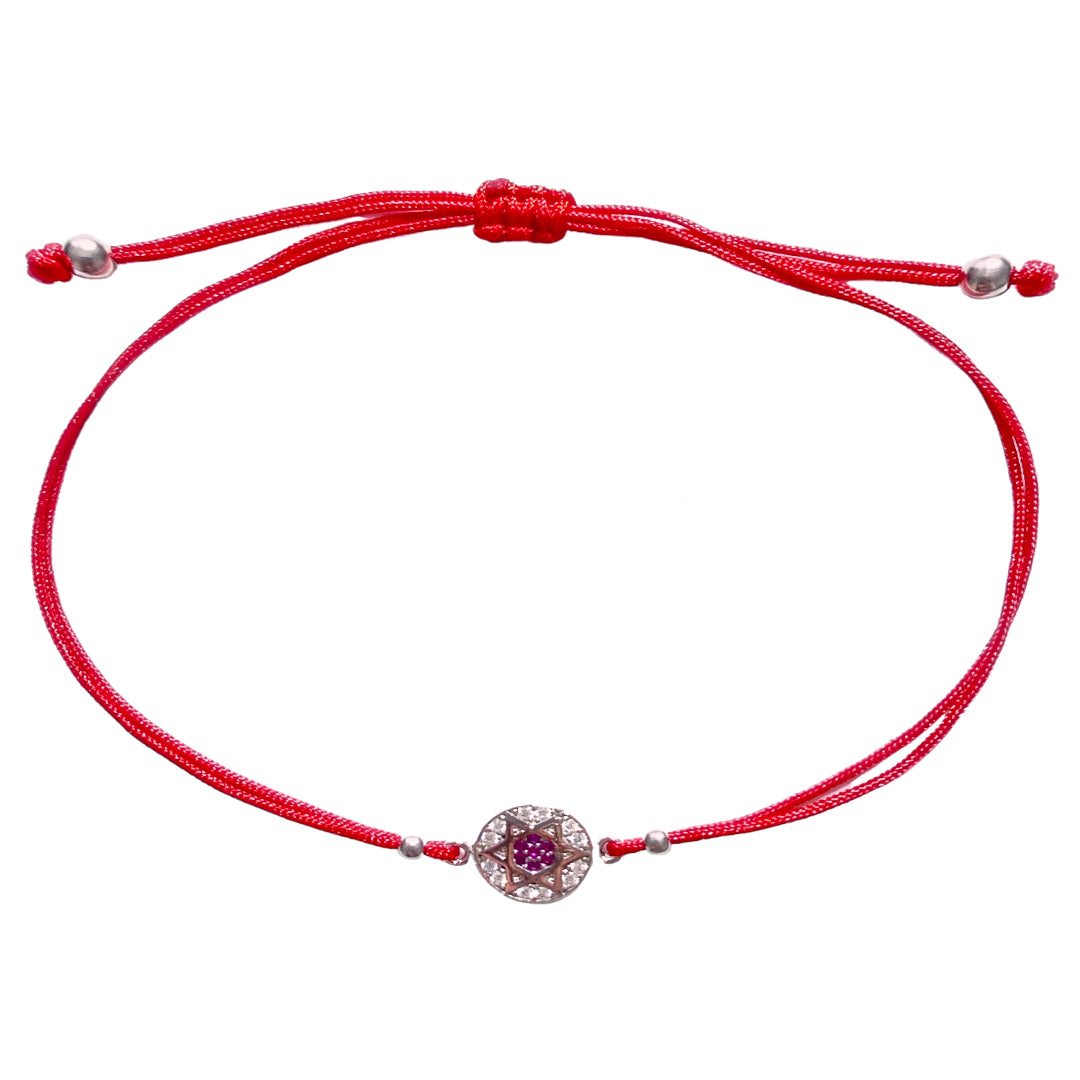 Violet Star Red String Protection Bracelet