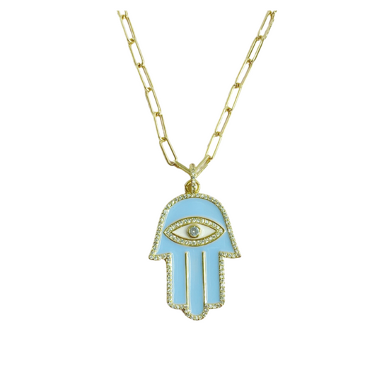 Ziza Hamsa Necklace