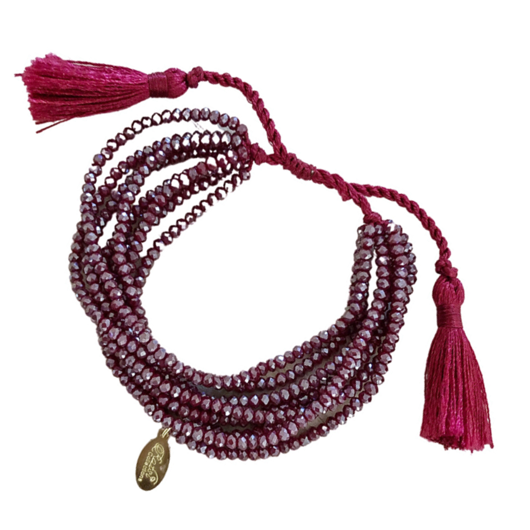 Rope Burgundy Bracelet.