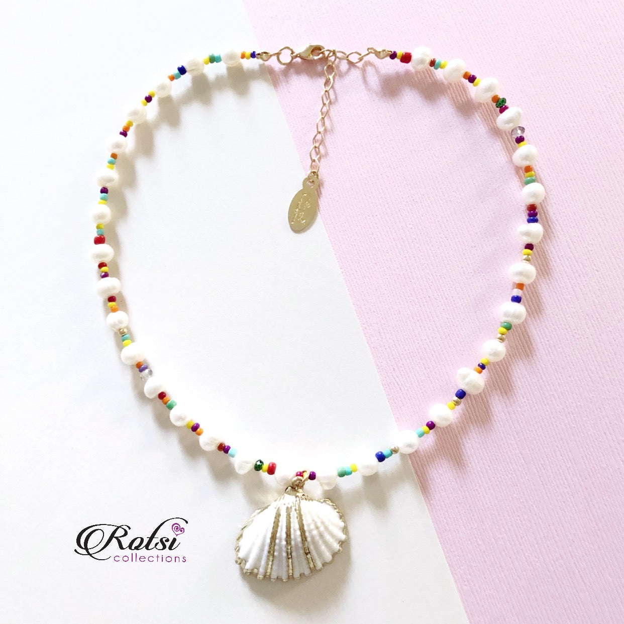 Summer Shells Pearl Necklace